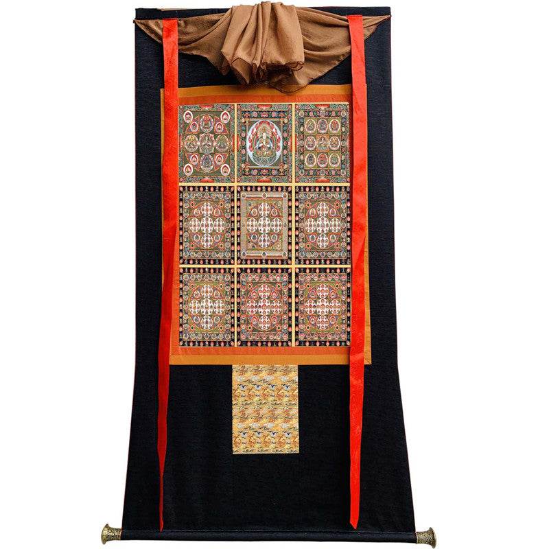 Vajradhatu Mandala Image - Tibetan thangka painting, view 13