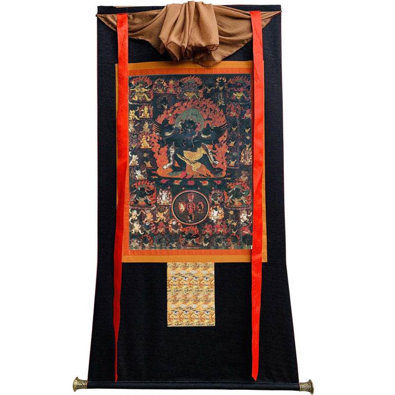 58 Wrathful Deities of Bardo Thodol Image - Tibetan thangka painting, view 13