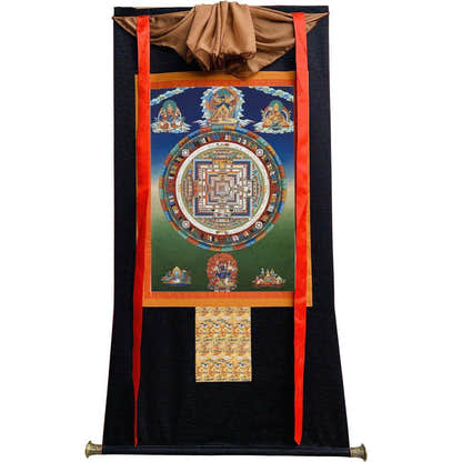 Kalacakravajra Mandala Thangka - Tibetan thangka painting, view 8