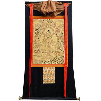 Vajrasatva Image - Tibetan thangka painting, view 13