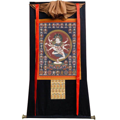 Avalokiteshvara - Padmajala Image - Tibetan thangka painting, view 13