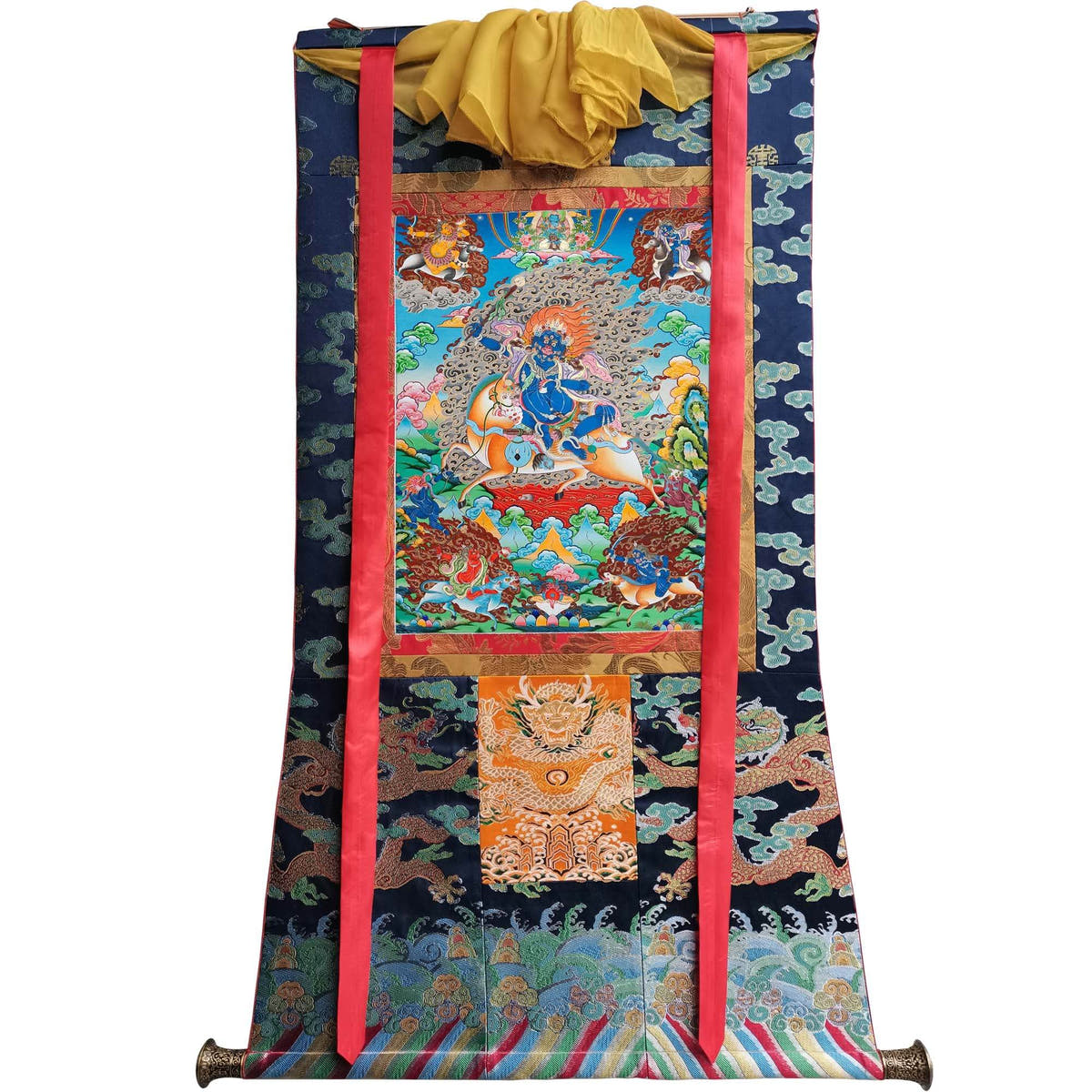 Palden Lhamo / Magzor Gyalmo / Shri Devi - Tibetan thangka painting, view 9