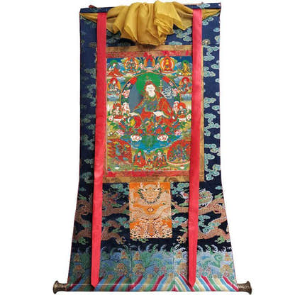 Eight Manifestations of Guru Rinpoche - Padmasambhava - Tibetan thangka painting, view 9