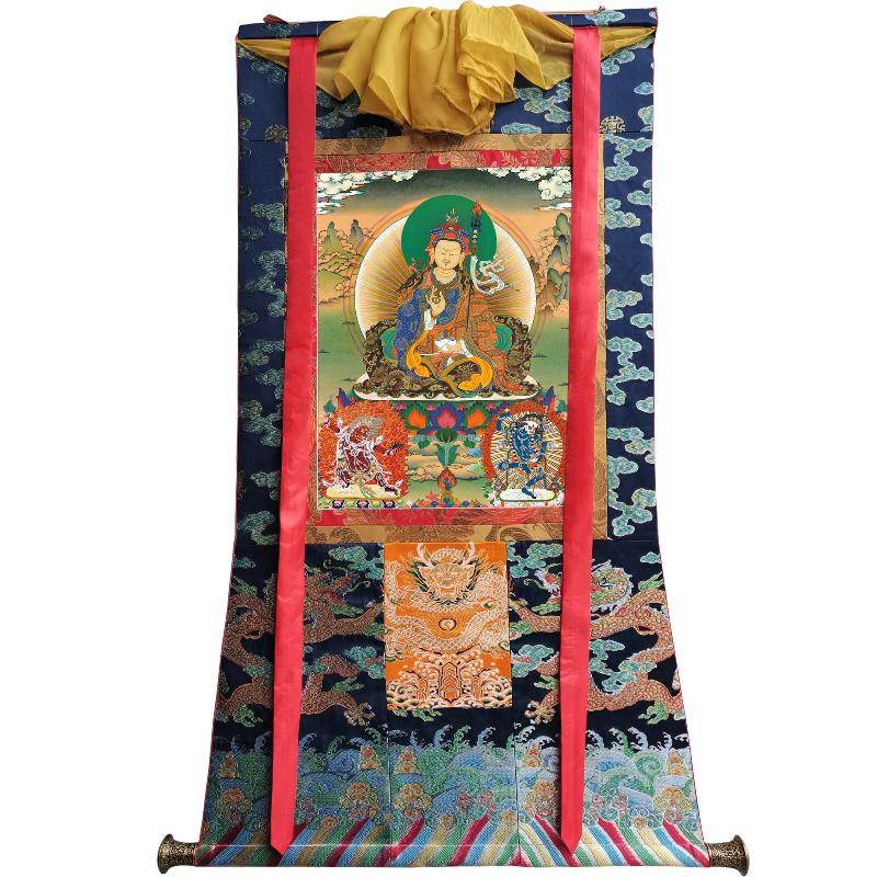 Padmasambhava - Guru Rinpoche - Tibetan thangka painting, view 9