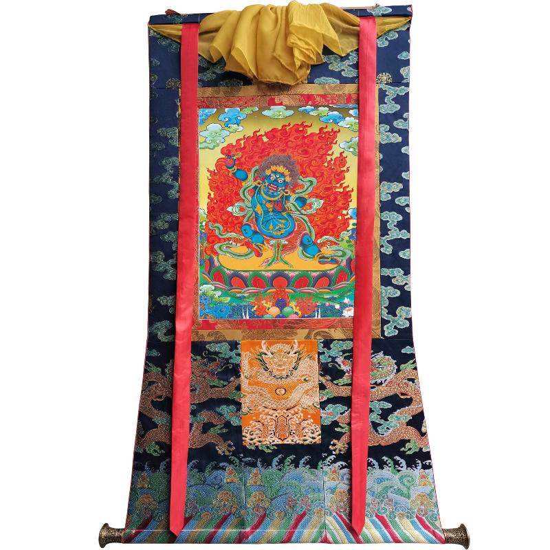 Vajrapani - Tibetan thangka painting, view 9