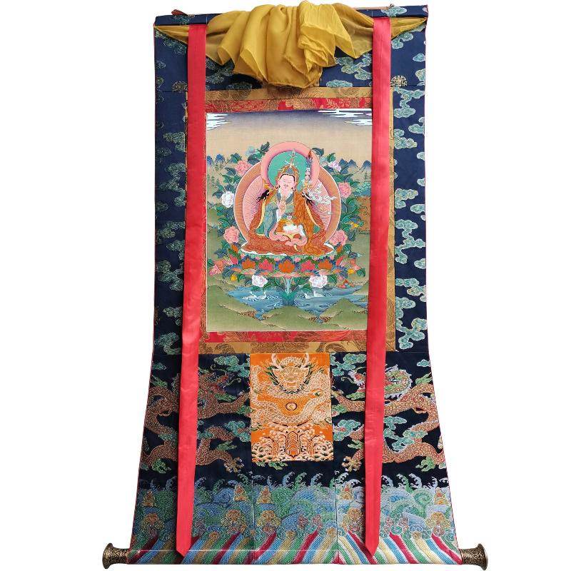 Padmasambhava - Guru Rinpoche - Tibetan thangka painting, view 9