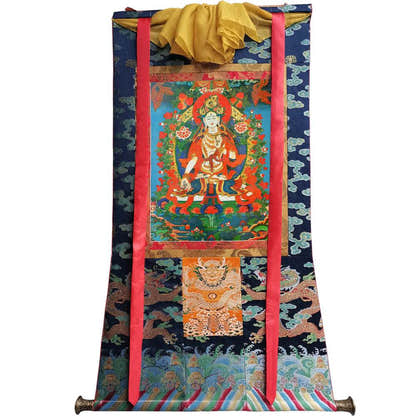 White Tara - Tibetan thangka painting, view 9