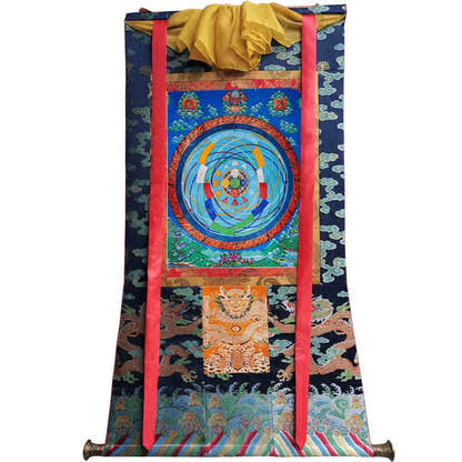 Mandala of Celestial Movements - Tibetan thangka painting, view 9