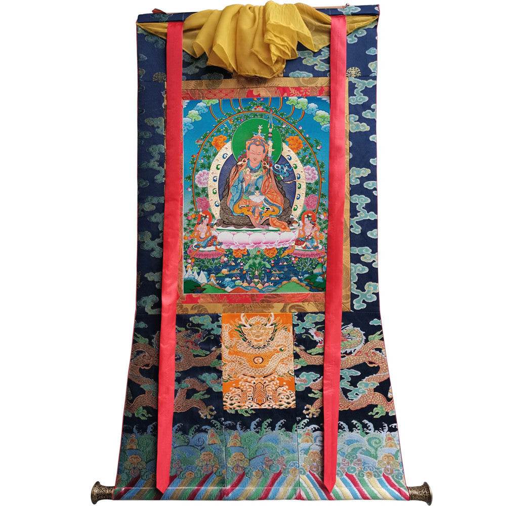 Padmasambhava - Guru Rinpoche - Tibetan thangka painting, view 9