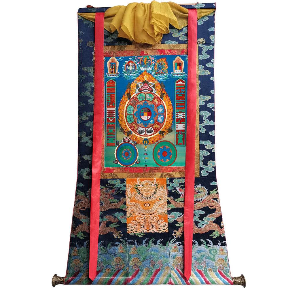 SIPAHO - Melong - Tibetan Calendar - Tibetan thangka painting, view 8
