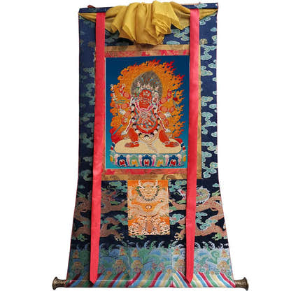 Hayagriva - Tibetan thangka painting, view 9