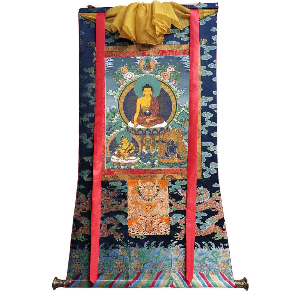 Shakyamuni - 18th Century - Tibetan thangka painting, view 9