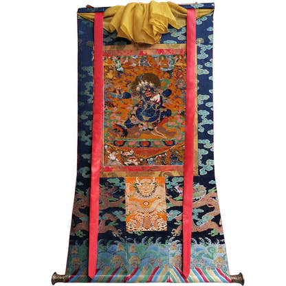 Mahakala - Tibetan thangka painting, view 9