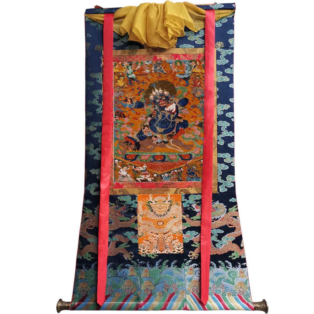 Mahakala - Tibetan thangka painting, view 9