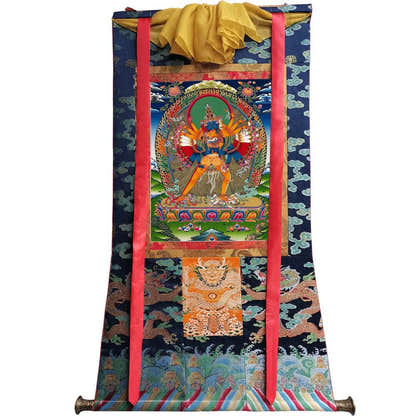 Kalacakravajra Thangka - Tibetan thangka painting, view 9