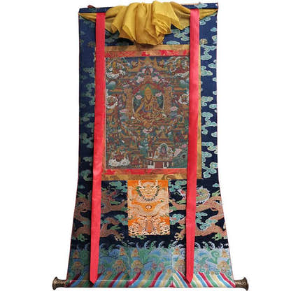 Je Tsongkhapa Image - Tibetan thangka painting, size reference