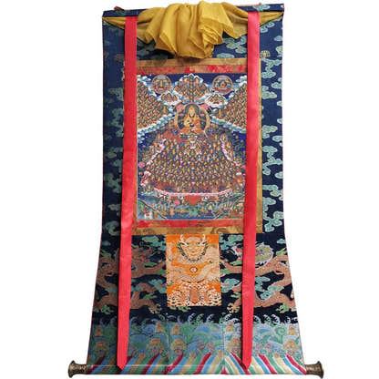 Tsongkhapa's Refuge Tree - 18th Century - Tibetan thangka painting, view 9