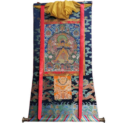 Kalacakravajra - 17th Century Old Version - Tibetan thangka painting, view 9