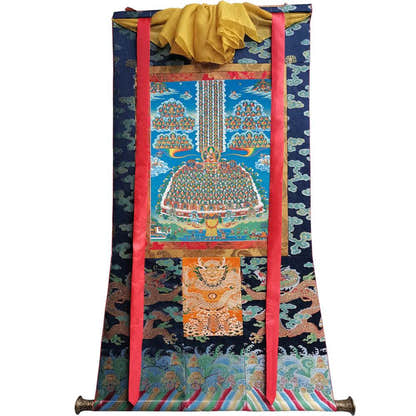 Tsongkhapa's Refuge Tree - 18th Century - Tibetan thangka painting, view 9