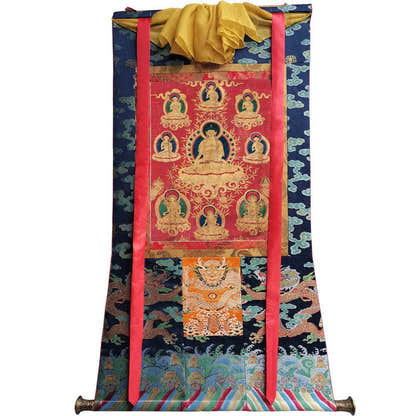 Shakyamuni - 17th Century - Tibetan thangka painting, view 9