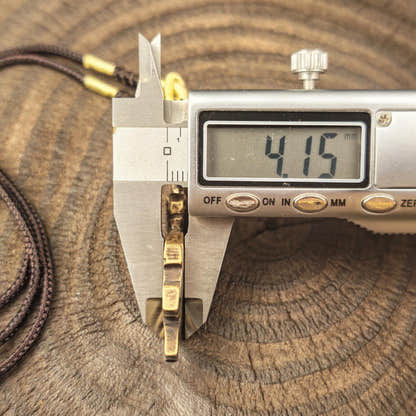 Antique Tibetan Key of Heart Amulet: Handmade Lima Brass Gandhanra Pendant