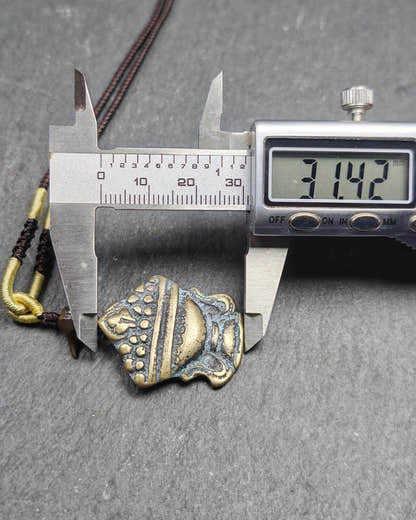 Antique Treasure Vase Amulet - Tibetan Buddhist Talisman - Mani Jewel Charm - Tibetan Buddhist amulet, view 11
