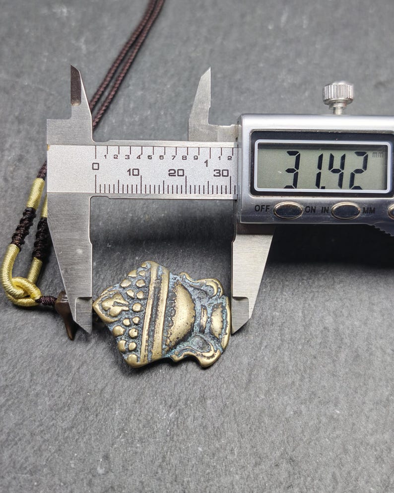 Antique Treasure Vase Amulet - Tibetan Buddhist Talisman - Mani Jewel Charm - Tibetan Buddhist amulet, view 11