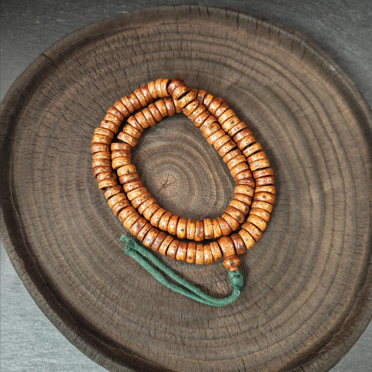 Authentic 14mm Phoenix Eye Bodhi Seed Mala | Blessed 108 Prayer Bead | Old Tibetan Buddhist Rosary | Meditation Gift 