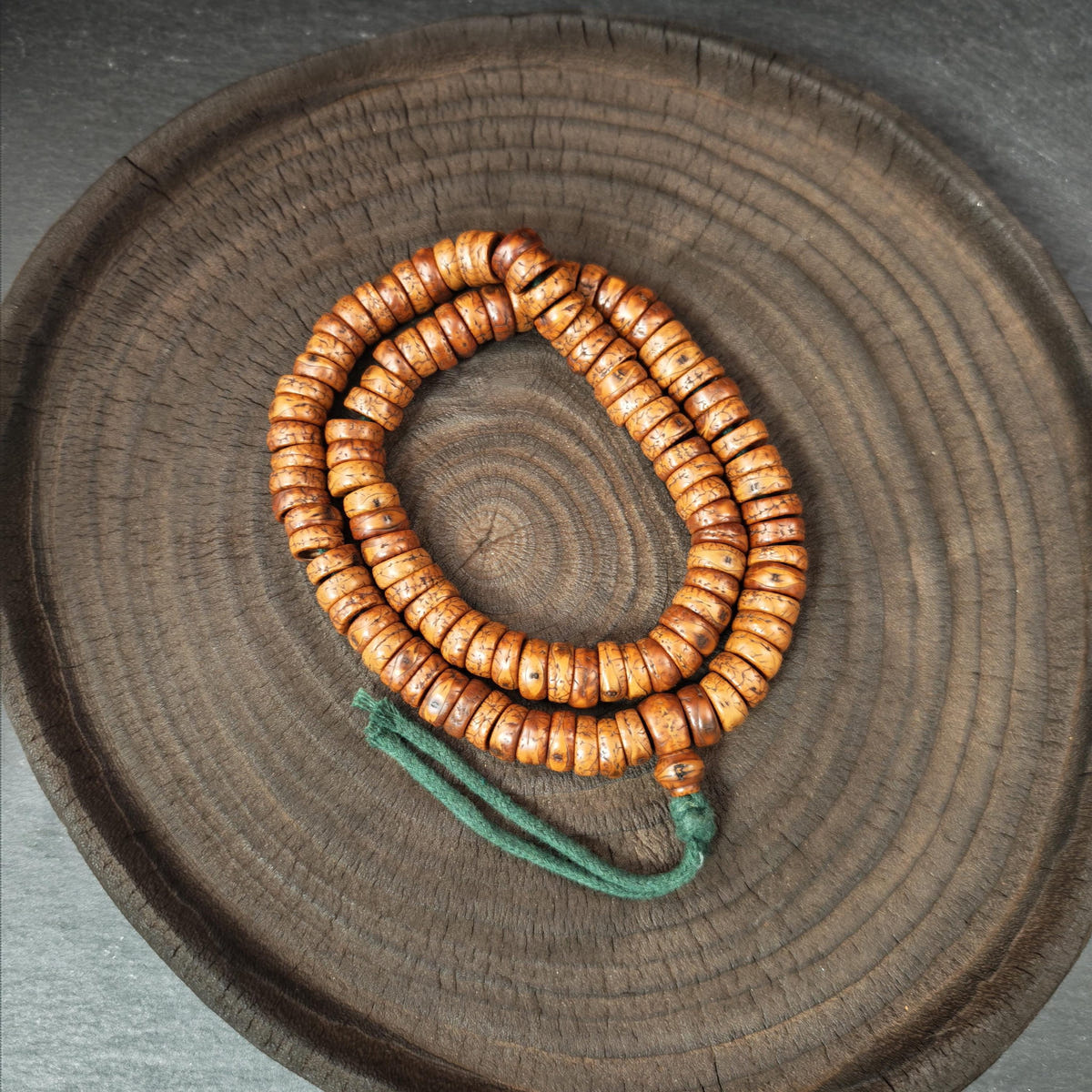 Authentic 14mm Phoenix Eye Bodhi Seed Mala | Blessed 108 Prayer Bead | Old Tibetan Buddhist Rosary | Meditation Gift 