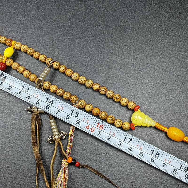 5+mm Lotus Seed Necklace Mala for Women - Tibetan Buddhist mala beads, view 7