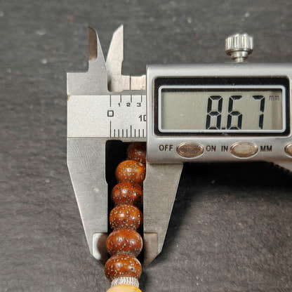 Authentic 9mm Lotus Seed Beads Wrist Mala Bracelet - Tibetan Buddhist mala beads, view 11