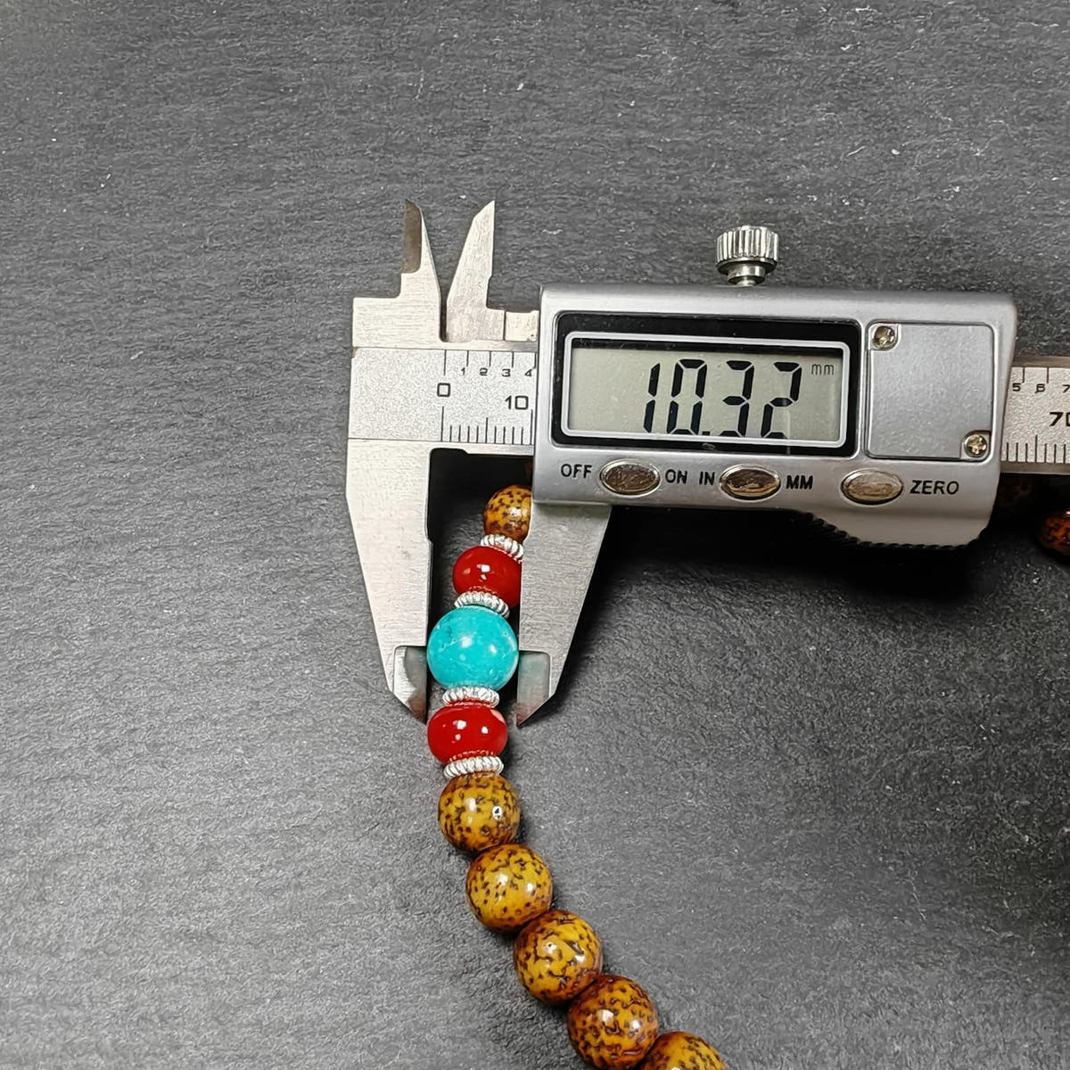 Authentic 9mm Lotus Seed Beads Wrist Mala Bracelet - Tibetan Buddhist mala beads, view 11