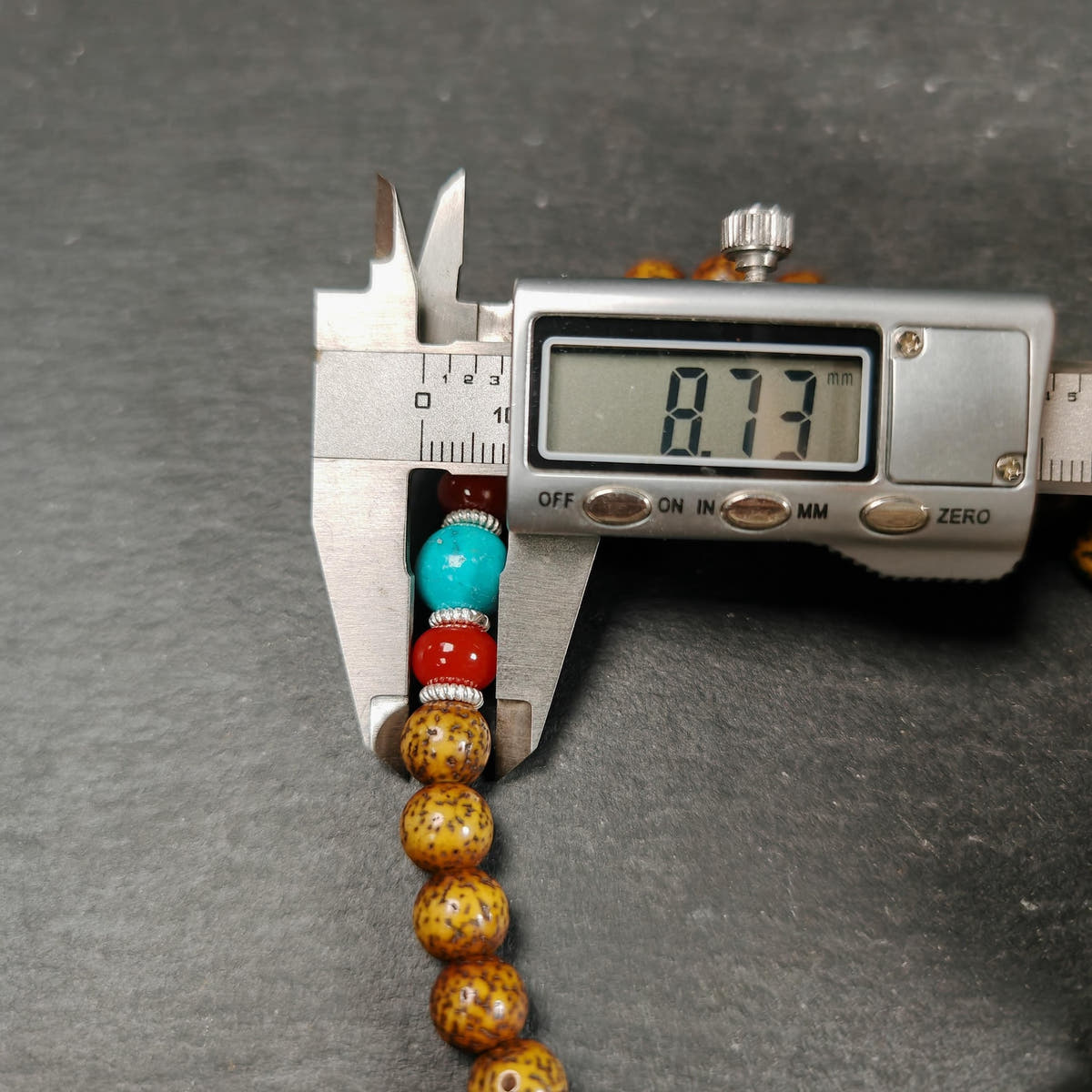 Authentic 9mm Lotus Seed Beads Wrist Mala Bracelet - Tibetan Buddhist mala beads, view 12
