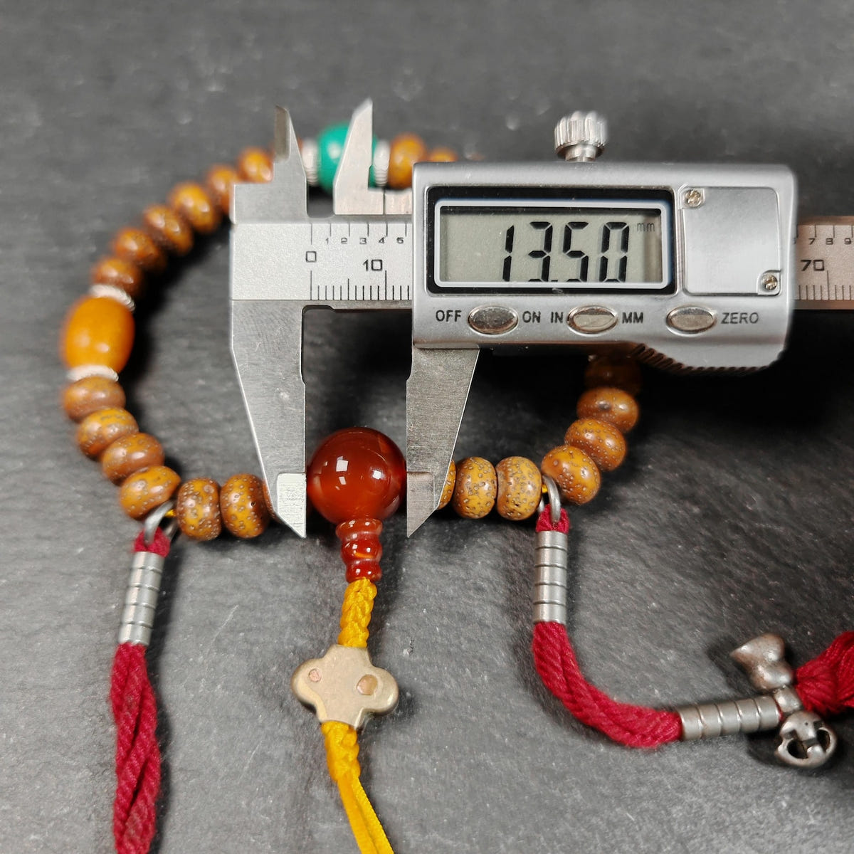 Authentic 9mm Lotus Seed Beads Wrist Mala Bracelet - Tibetan Buddhist mala beads, view 12