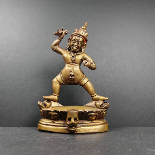 Drashi Lhamo / Zashi Lhamo Statue 40 Years Old - Tibetan Buddhist statue, front view