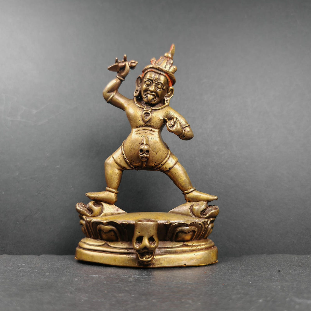 Drashi Lhamo / Zashi Lhamo Statue 40 Years Old - Tibetan Buddhist statue, front view