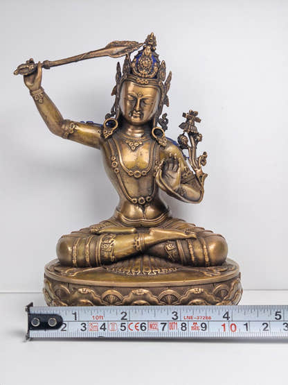 Authentic Manjusri Statue Tibetan Statue - Fully Consecrated and Blessed - Tibetan Buddhist statue, view 13
