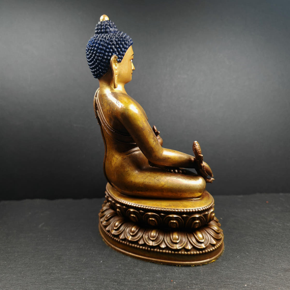 Tibetan Medicine Buddha Statue - Fully Consecrated and Blessed - Tibetan Buddhist statue, view 5