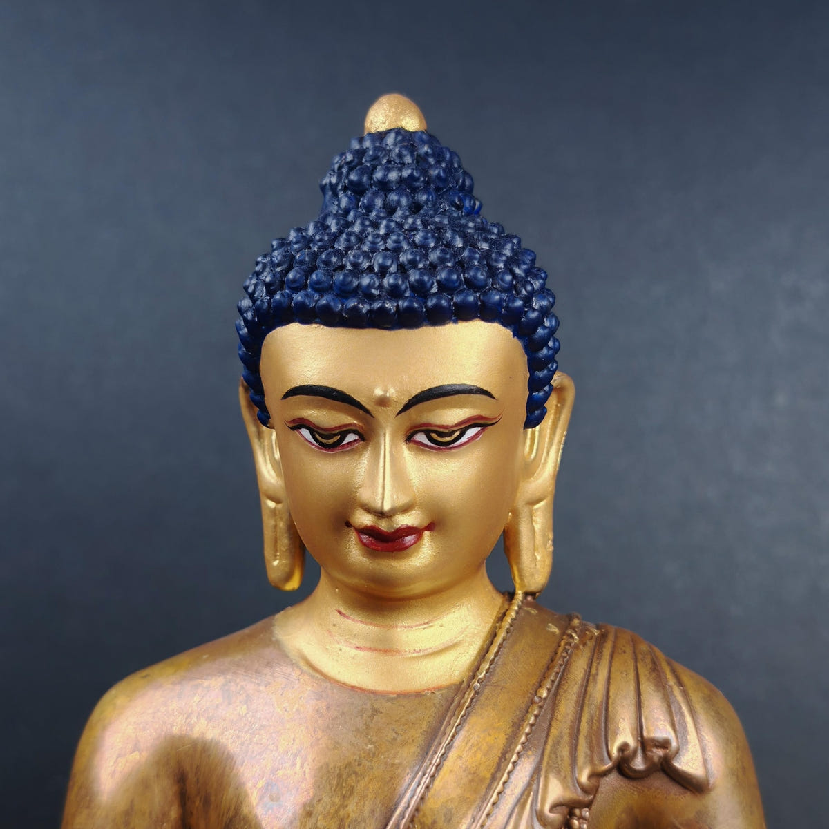 Tibetan Medicine Buddha Statue - Fully Consecrated and Blessed - Tibetan Buddhist statue, view 6