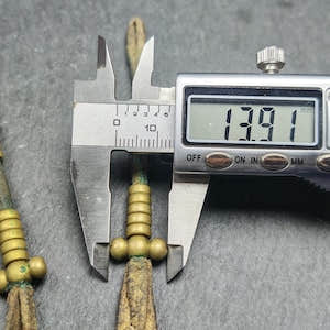 Authentic Old Bead Counters for Mala - 6mm beads - Tibetan Buddhist mala beads, size reference