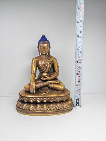 Old Shakyamuni Statue - Acient Tibetan Buddhist Statue 17cm Height - Tibetan Buddhist statue, view 11
