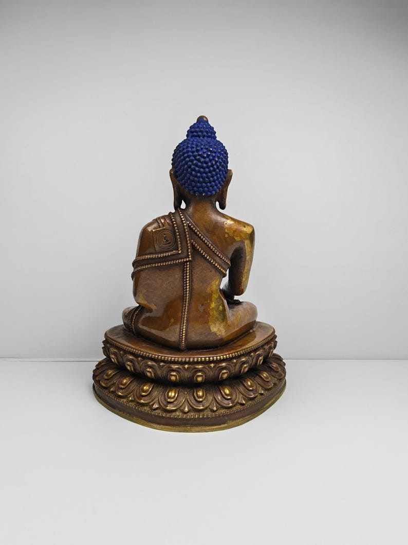 Old Shakyamuni Statue - Acient Tibetan Buddhist Statue 17cm Height - Tibetan Buddhist statue, view 4