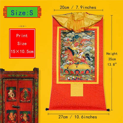King Gesar གེ་སར - Tibetan thangka painting, view 6