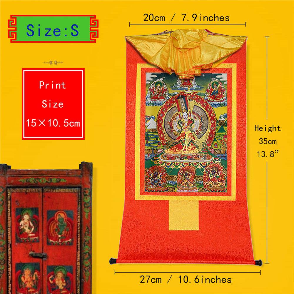 Usnisa Sitatapatra-White Parasol - Tibetan thangka painting, view 6