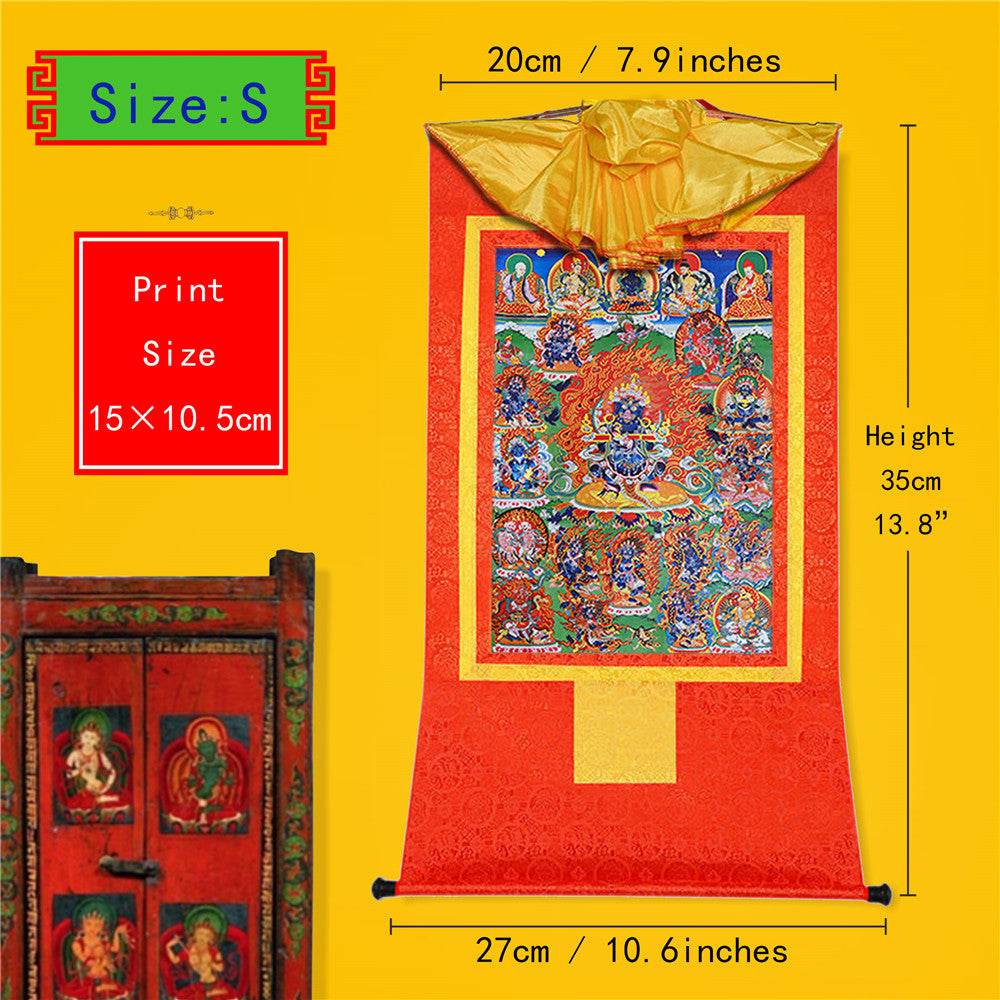 ནག་པོ་ཆེན་པོ། Mahakala - Tibetan thangka painting, view 6