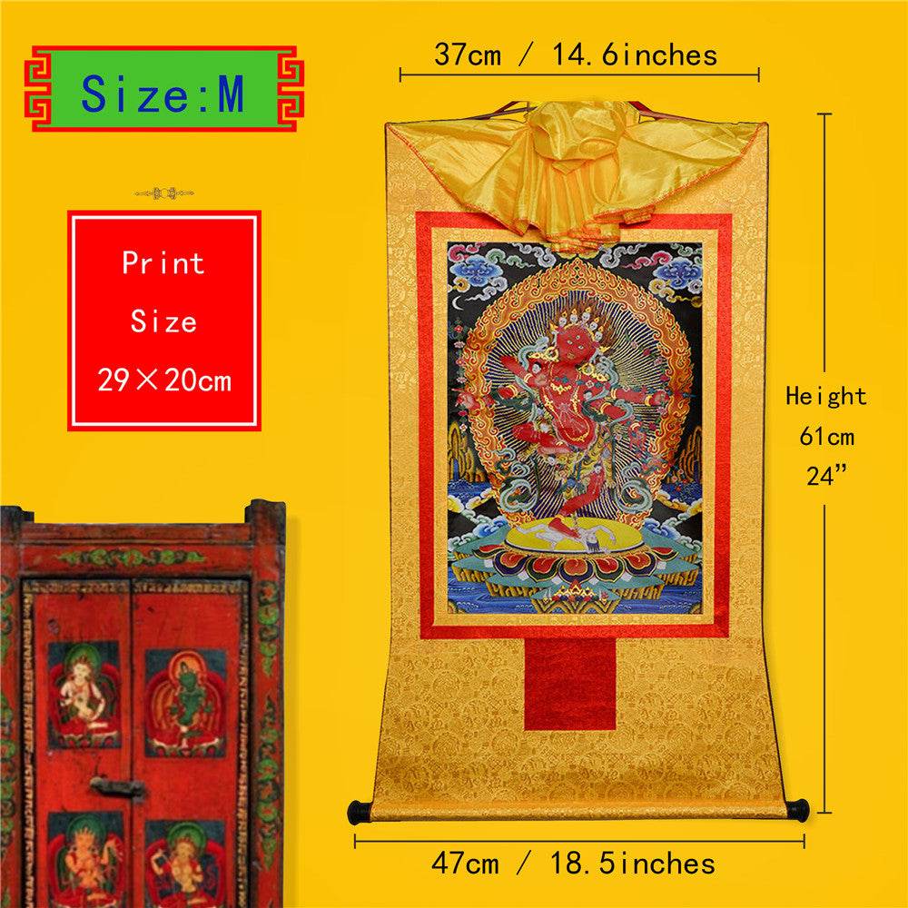 Kurukulla-Mother Buddha Kuru - Tibetan thangka painting, view 5