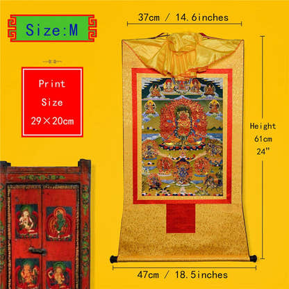 Hayagriva- Wisdom King - Tibetan thangka painting, view 5