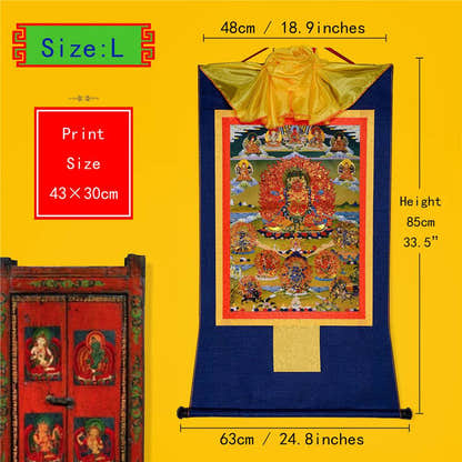 Hayagriva- Wisdom King - Tibetan thangka painting, view 4