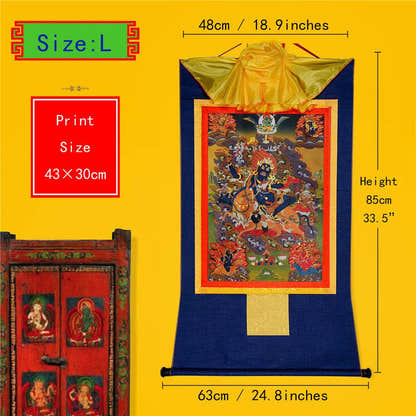 Palden Lhamo-Glorious Goddess - Tibetan thangka painting, view 4