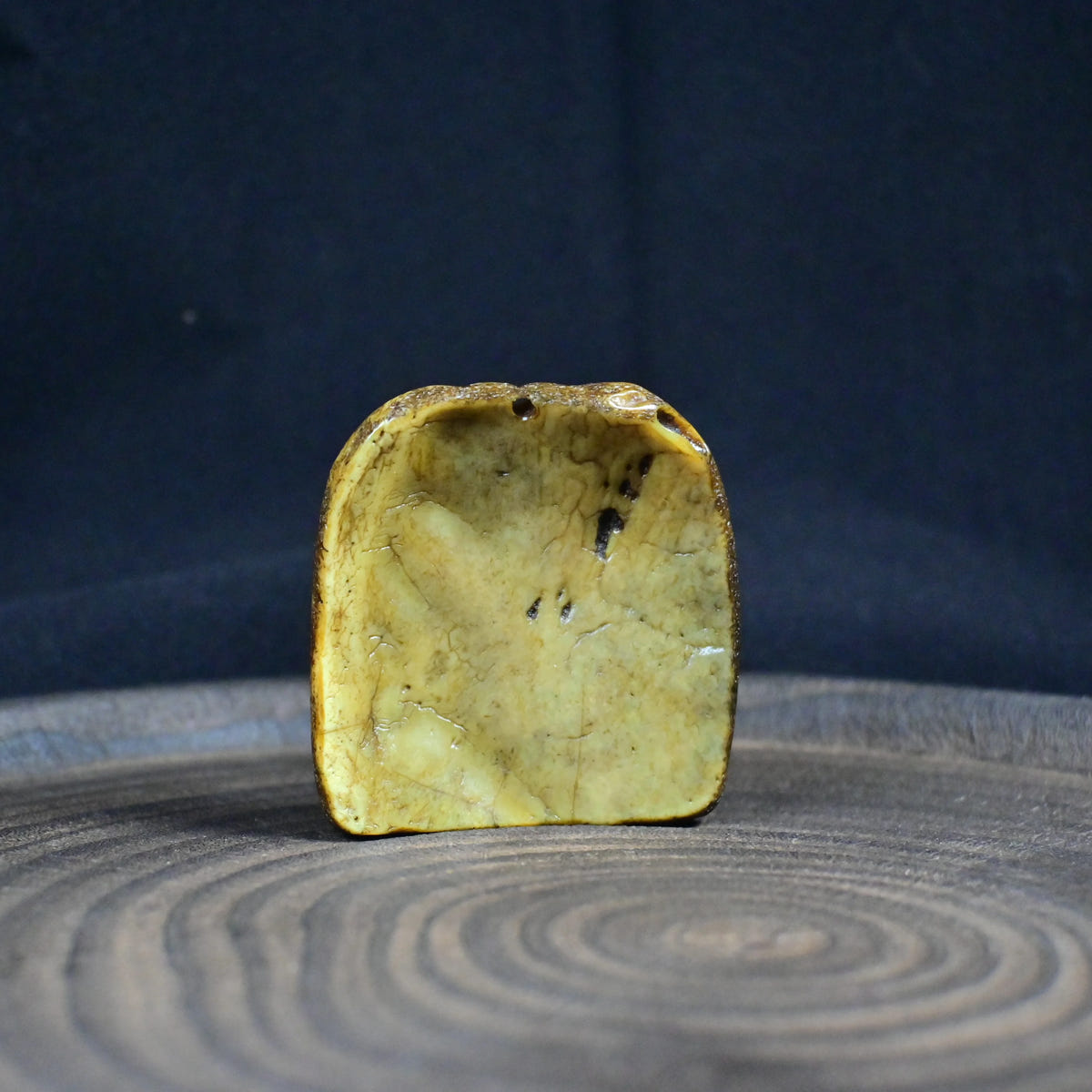 Vajrapani - Antique Tibetan Kapala Amulet - Hand-Carved - Late 19th–Early 20th Century - Tibetan Buddhist amulet, view 13